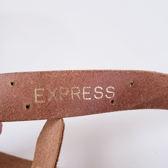 Vintage Express Gold Leather Belt - Picture 13 of 14